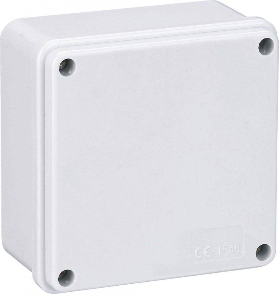 Live Junction Box with Smooth Walls 100x100x50mm- JB105B - Sparky's Mate